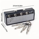 Guitar Shaped Wall Mounted Key Holder Decorative Storage Rack Home Organiser