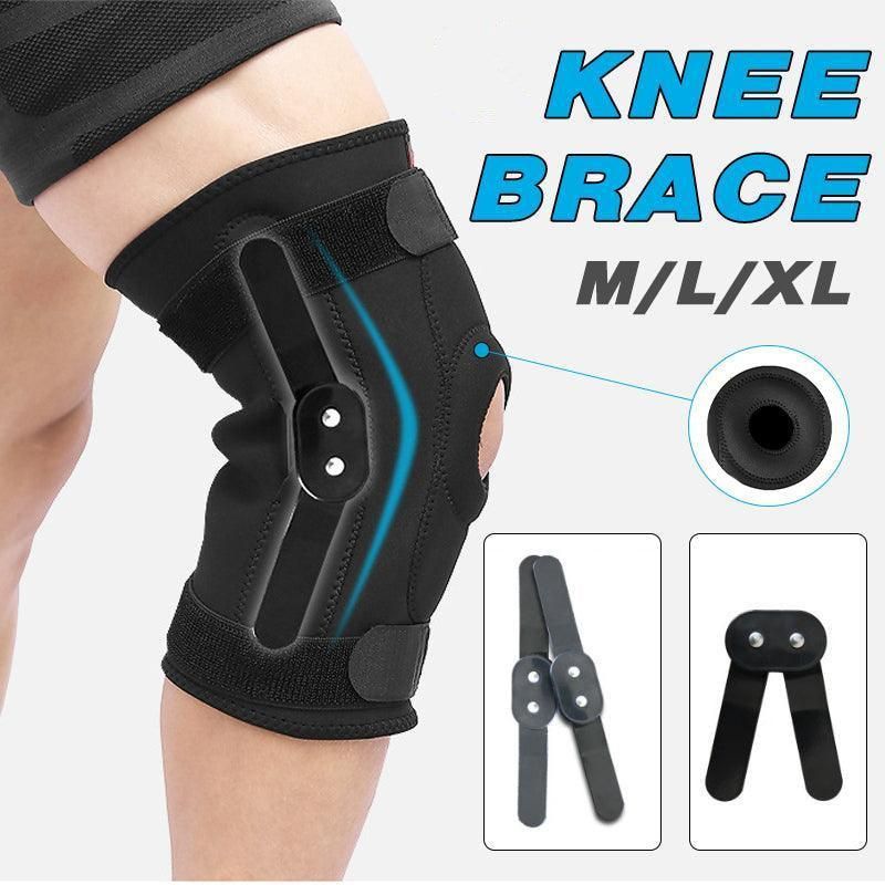 Adjustable Double Metal And Hinged Knee Brace Support Protection Arthritis Sport - L