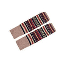 Women Ladies Winter Warm Knit Wool Leg Warmer Woolen Knee Knit Socks Leggings - Blue