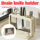 Drain Knife Holder for Kitchen Knives Storage Large Capacity Durable Sturdy