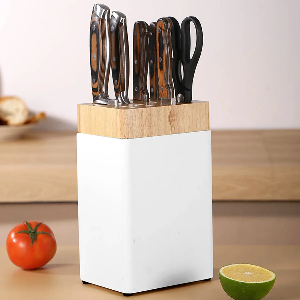 Household Multi Functional Kitchen Knife Storage Rack Knife Block Holder Chef