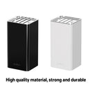 Kitchen Knife Storage Rack Plastic Multi Functional Holder for Knives Scissors - White
