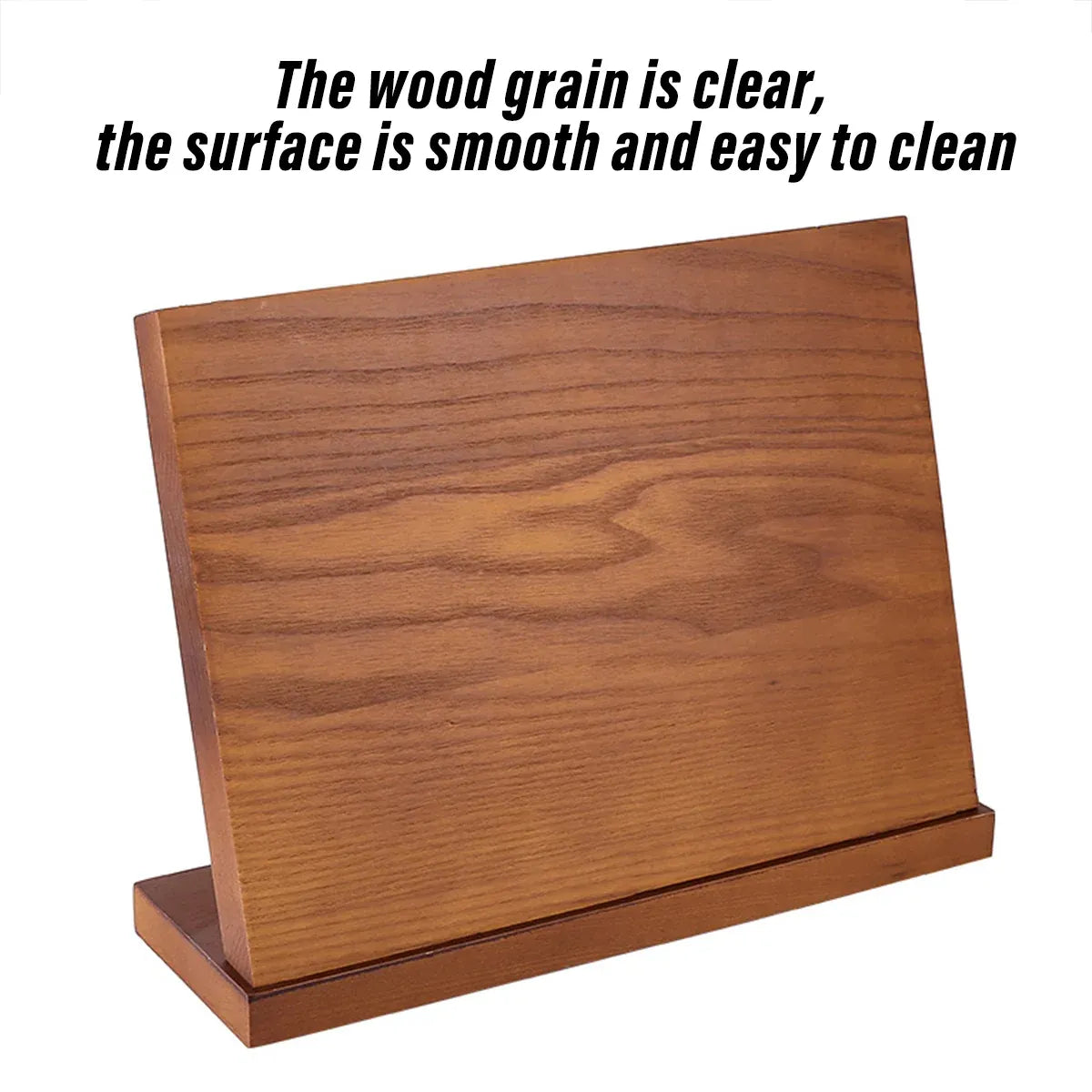 Wooden Magnetic Knife Holder Kitchen Counter Storage Rack Multi Functional Block