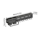 Stainless Steel Kitchen Utensil Storage Rack Organiser Knife Pan Holder Shelves