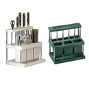 Cutlery Holder Storage Caddy Kitchen Utensil Drying Rack For Spoon Fork Knife - White