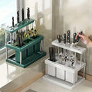 Cutlery Holder Storage Caddy Kitchen Utensil Drying Rack For Spoon Fork Knife - White