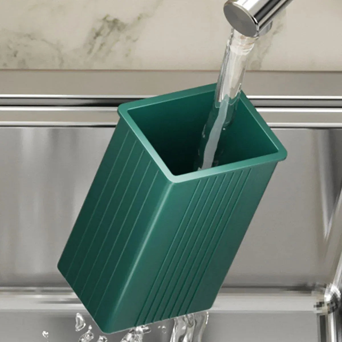 Cutlery Holder Storage Caddy Kitchen Utensil Drying Rack For Spoon Fork Knife - White