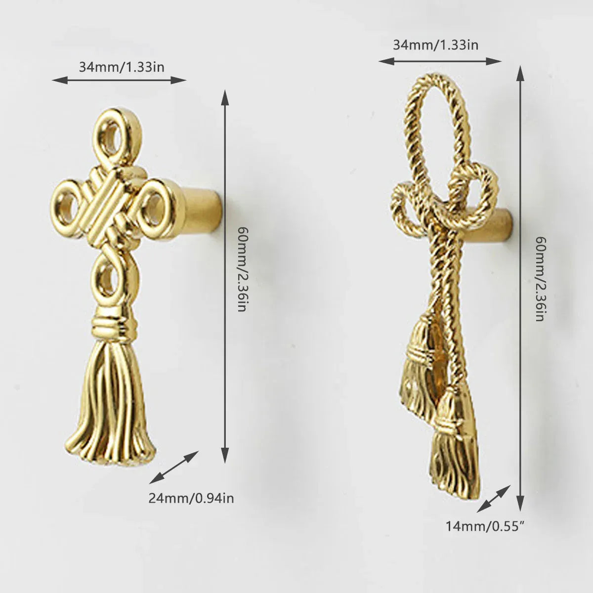 Chinese Decorative Handle Creative Flower Knot Wardrobe Drawer Cabinet Door Pull - Rope Knot
