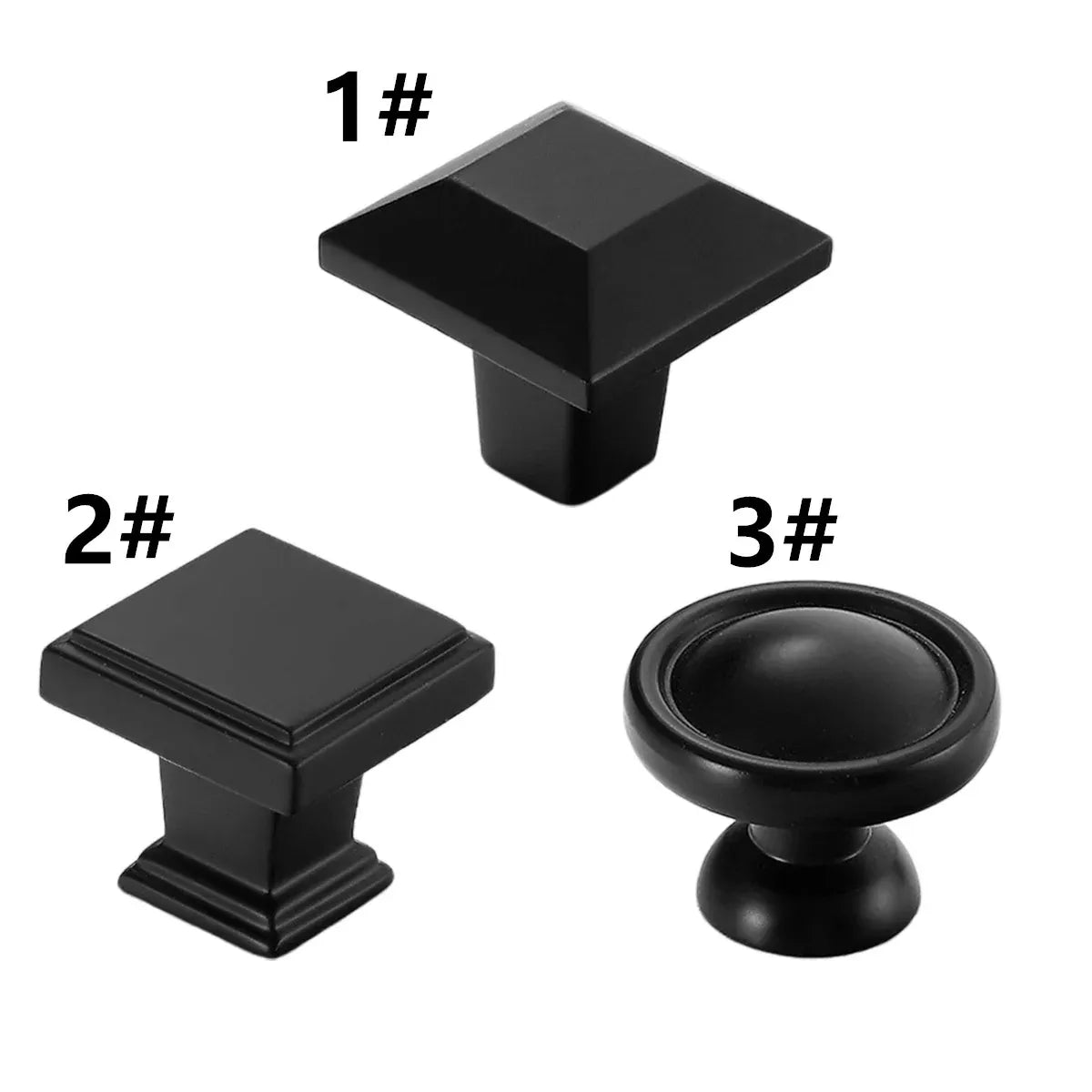 Black Copper Cabinet Handle Wardrobe Drawer Pull Door Handle for Cabinets - 3