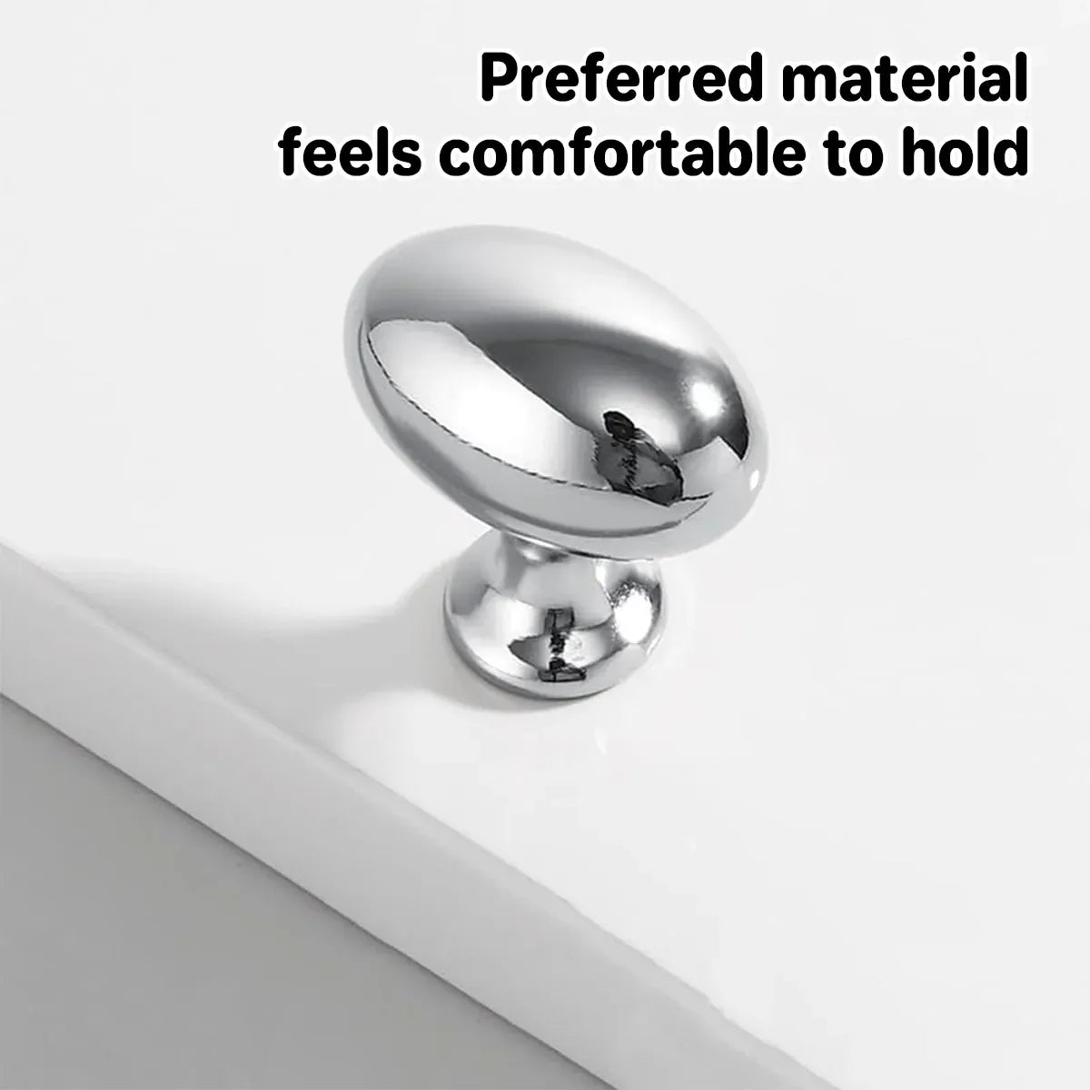 Pigeon Egg Cabinet Handle Single Hole French Style Drawer Pull for Door Closet - Brass