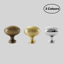 Pigeon Egg Cabinet Handle Single Hole French Style Drawer Pull for Door Closet - Brass