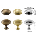 Pigeon Egg Cabinet Handle Single Hole French Style Drawer Pull for Door Closet - Mocha Copper