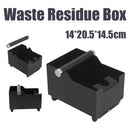 Coffee Knock Box with Powder Press Holder PTFE-Coated Metal Black