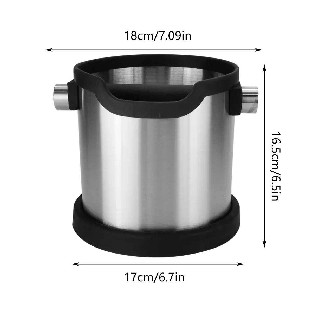 304 Stainless Steel Coffee Knock Box for Semi-Automatic Espresso Machine