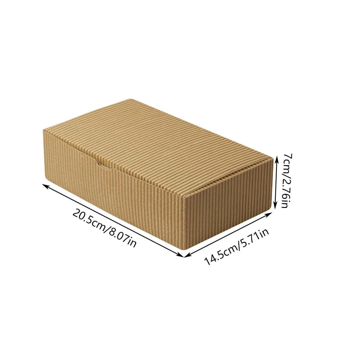 20PCS Corrugated Paper Gift Boxes Recyclable for Birthday Holiday Presents Carry