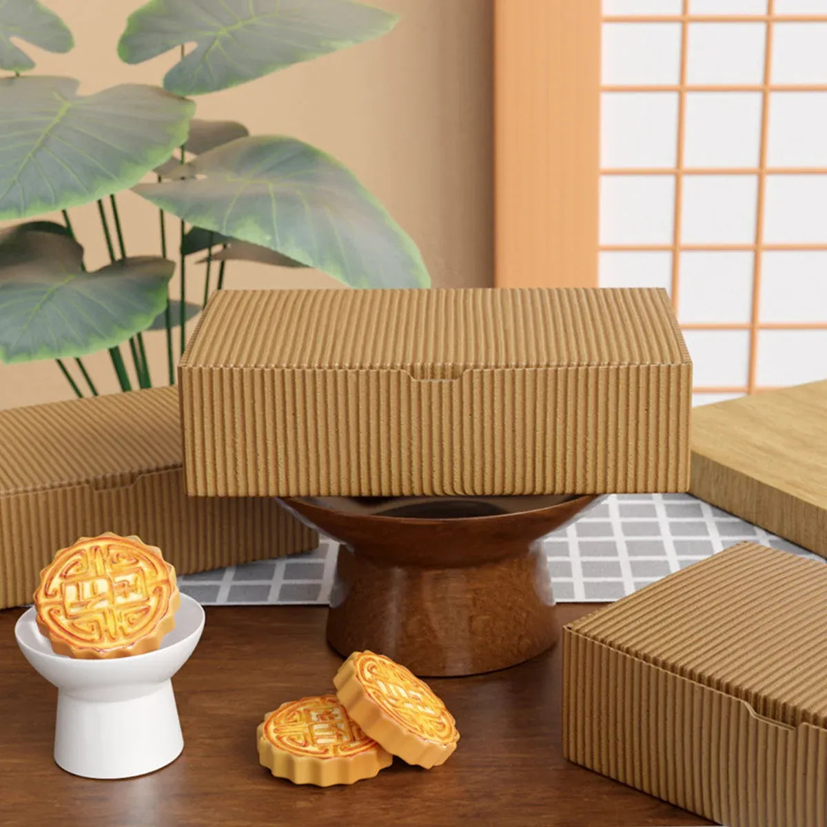 20PCS Corrugated Paper Gift Boxes Recyclable for Birthday Holiday Presents Carry