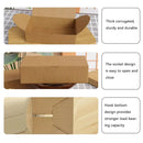 20PCS Corrugated Paper Gift Boxes Recyclable for Birthday Holiday Presents Carry