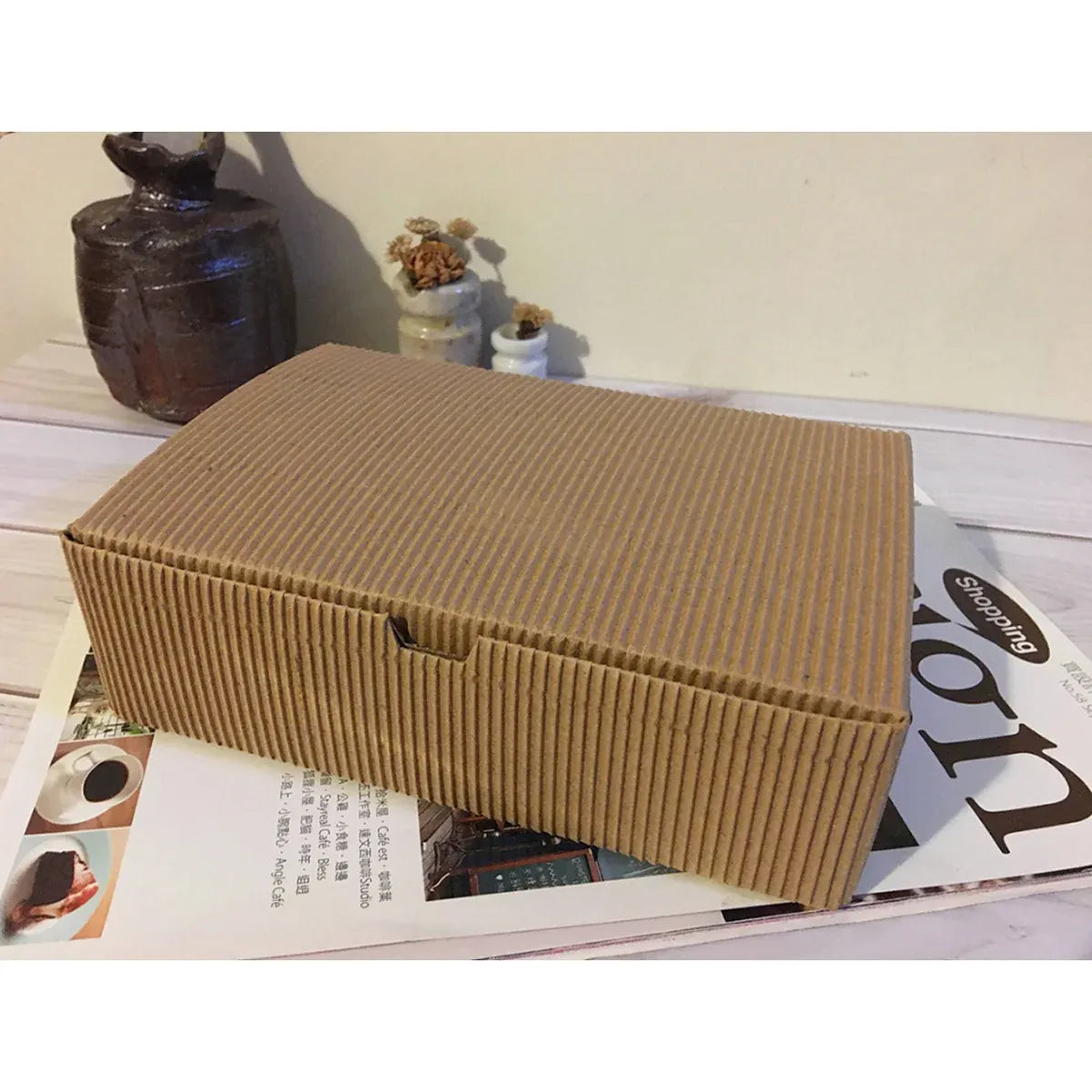20PCS Corrugated Paper Gift Boxes Recyclable for Birthday Holiday Presents Carry