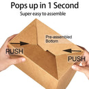 50-Piece Large Kraft Paper Takeaway Box Set