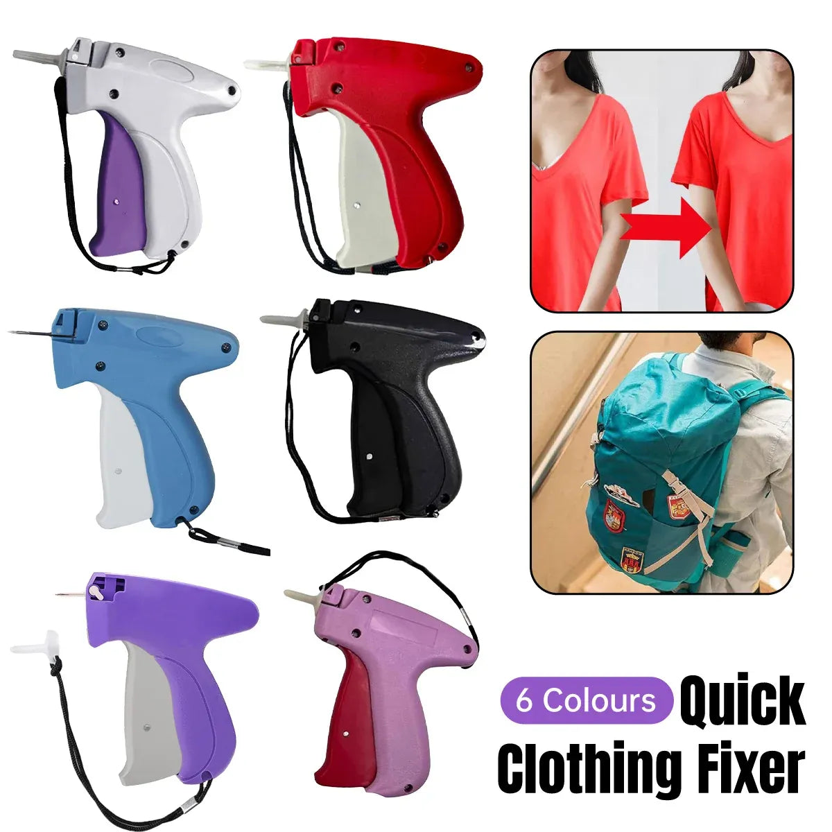 Stitchy Quick Clothing Fixer Mini Quick Repair Garment Sewing Machine Handheld - Purple