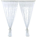 Elegant Lace Curtain Bedroom Window Door Screen Privacy Window Decor - 145*100cm