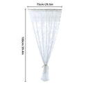 Elegant Lace Curtain Bedroom Window Door Screen Privacy Window Decor - 145*100cm