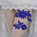 4-Piece Blue Lace Bridal Garter Set