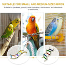 Wooden Parrot Climbing Ladder Swing Toy Claw Grinding Sanded for Small Birds - Curved