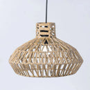 Natural Paper Rope Woven Lampshade 30x21cm Rattan Style Pendant Light Shade