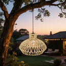 Natural Paper Rope Woven Lampshade 30x21cm Rattan Style Pendant Light Shade