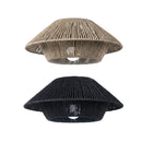 Hand Woven Paper Rope Pendant Lampshade Boho Rattan Style - Black