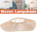 Woven Paper Rope Lamp Shade Rustic Ceiling Light Shade for Living Room Decor