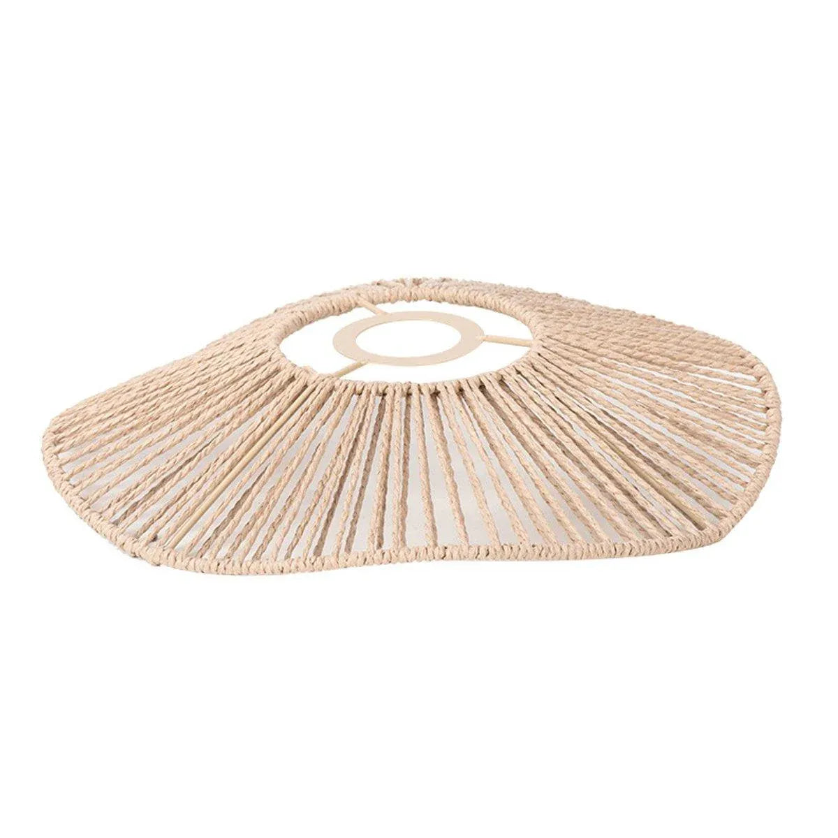 Woven Paper Rope Lamp Shade Rustic Ceiling Light Shade for Living Room Decor