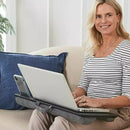 Portable Lap Desk with Cushion, Mouse Pad and Phone Slot, 1 Piece