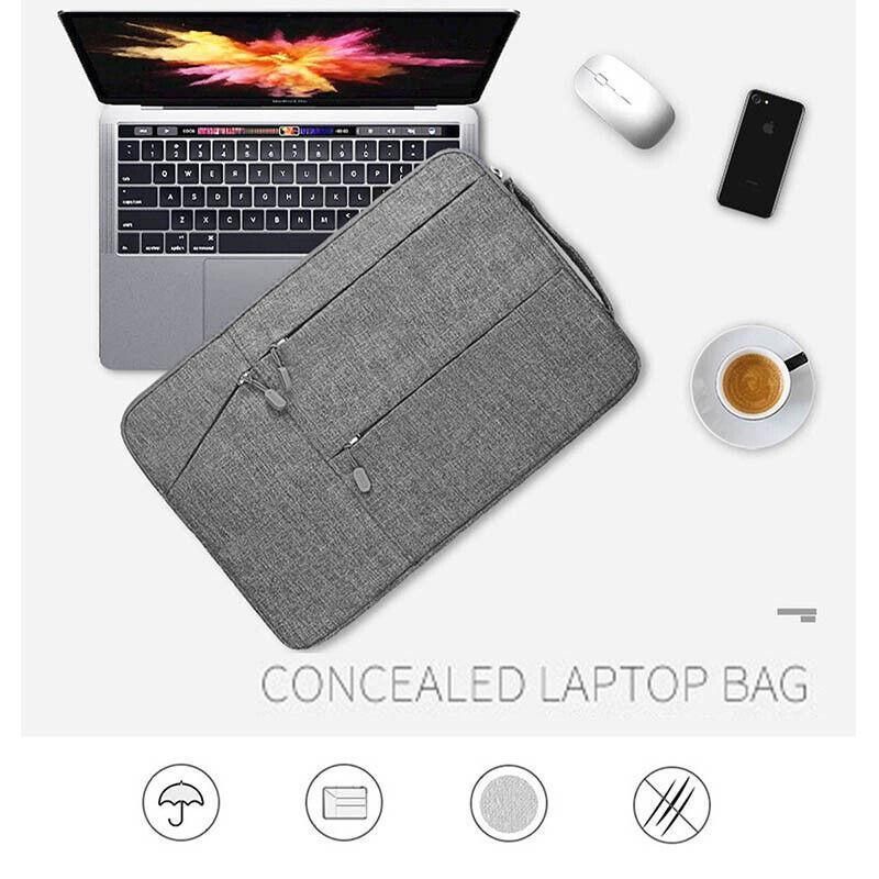 Laptop Sleeve Travel Bag Carry Case For MacBook Air Pro For 12.9”-13.3” - Black