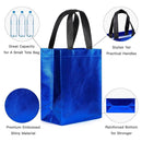 24pcs Laser Non Woven Gift Bags Tote Bags for Party Favor Wedding and Birthday - Rose Red