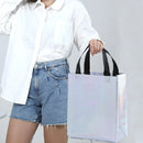 24pcs Laser Non Woven Gift Bags Tote Bags for Party Favor Wedding and Birthday - Rose Red