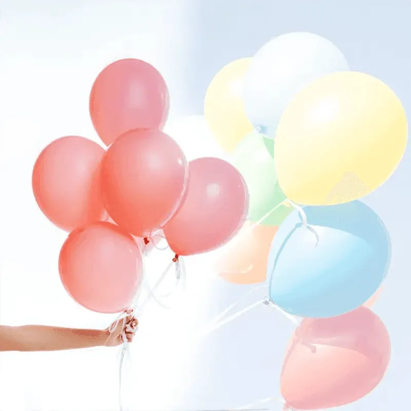 Latex Balloons 10 Inch for Birthday Party Wedding Event Decoration 10PCS Set - Red