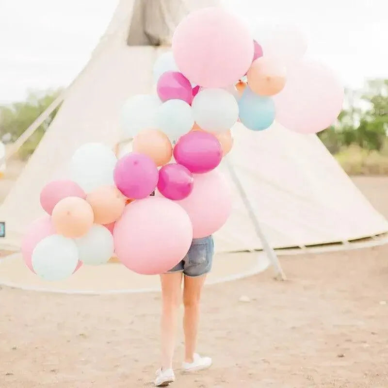 Latex Balloons 10 Inch for Birthday Party Wedding Event Decoration 10PCS Set - White