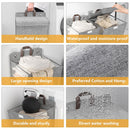 Foldable Laundry Basket Wall Mounted Clothes Storage Basket Household Organizer - Beige