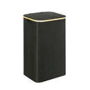 Bathroom Laundry Basket Large Clothes Hamper Dirty Laundry Storage Organizer - Black