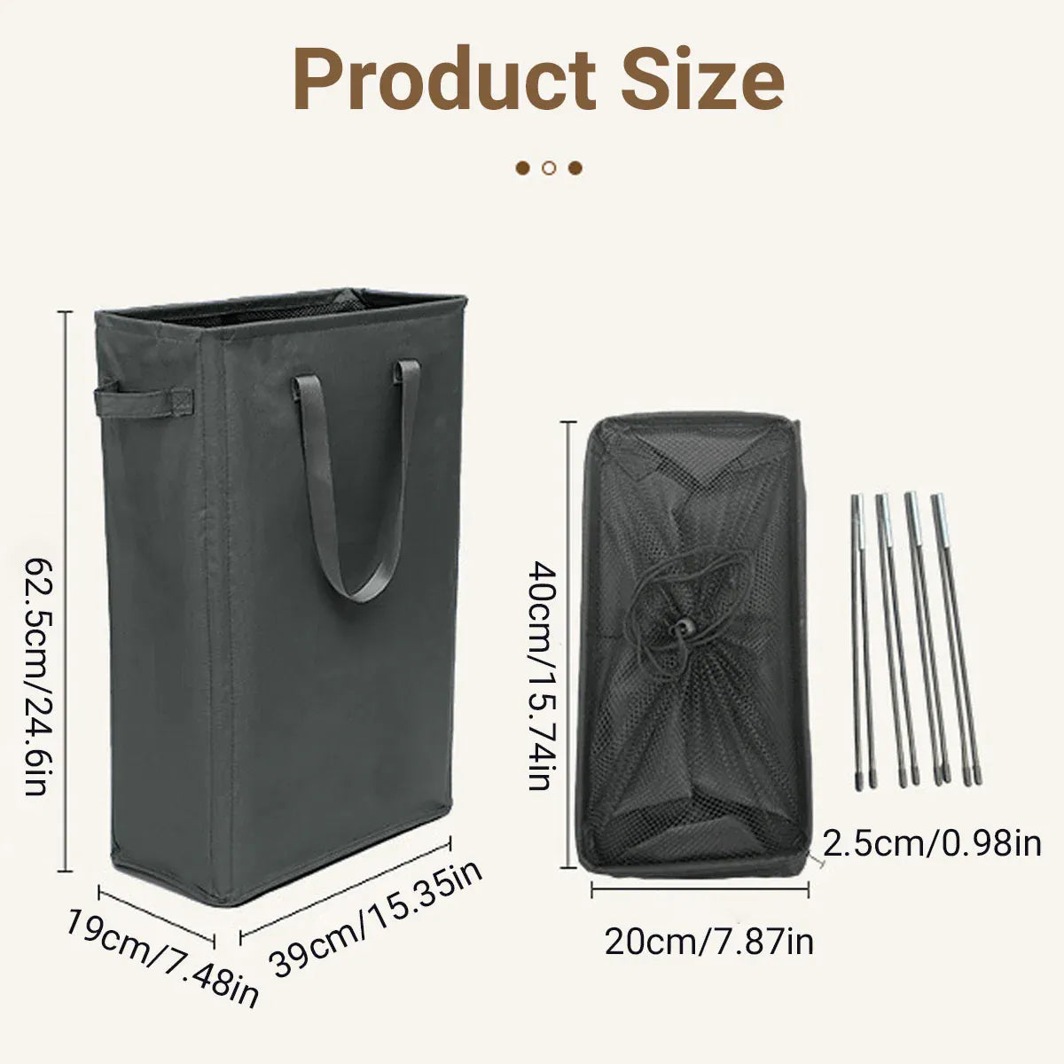 Foldable Large Capacity Oxford Cloth Laundry Basket Toy Storage Bag Household - Navy Blue