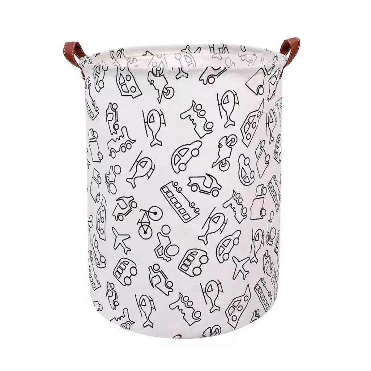 Foldable Laundry Basket Dirty Clothes Hamper Toy Storage Organizer Storage Bin - Cars