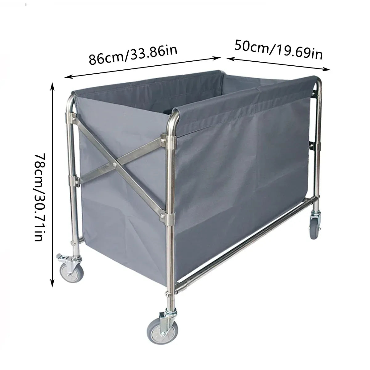 Multi Functional Hand Pushed Cloth Cleaning Service Cart Hotel Guesthouse Rooms
