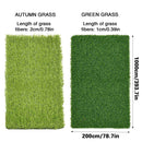 Artificial Synthetic Grass Lawn Realistic Fake Turf Garden Outdoor Decor Set - 2cm