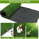 Artificial Synthetic Grass Lawn Realistic Fake Turf Garden Outdoor Decor Set - 2cm