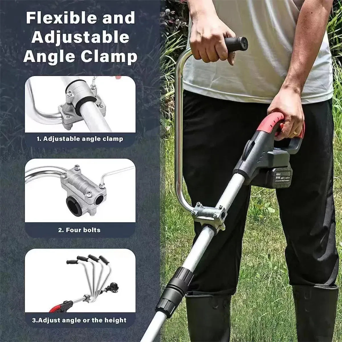 String Trimmer Handle Ergonomic Trimmer Grip Lawn Mower Handle Grip Auxiliary
