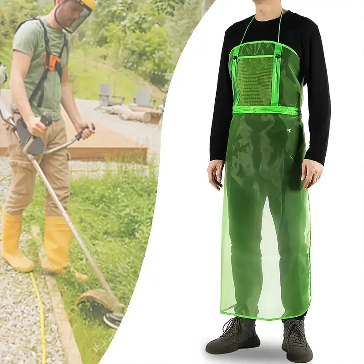 Lawn Mowing Logging Protective Apron Anti-Cut Anti-Splash Waterproof Durable