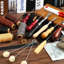 Handmade DIY Leather Crafting Tools Kit for Sewing Stitching and Repair Work