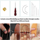 Handmade DIY Leather Crafting Tools Kit for Sewing Stitching and Repair Work